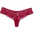 Women's Sexy Low-Rise Intimates Panties Solid Color Lace Decor Thongs 1 Piece New Fashionable Breathable Briefs For Woman