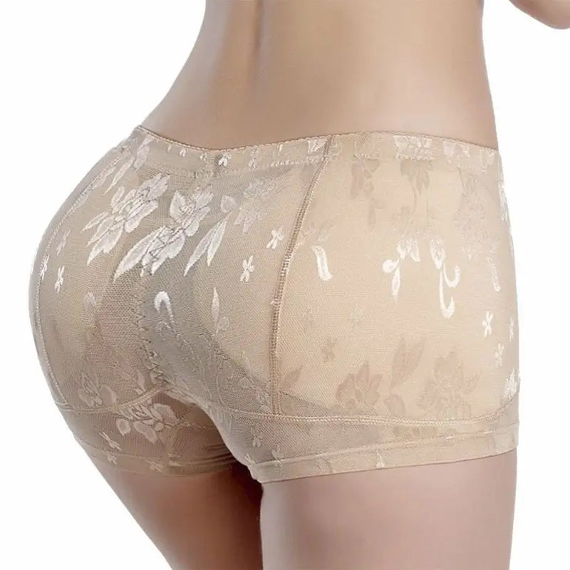 Hip Lifting Enhancer Body Shaping Panties Women Lace High Waist Push Up Padded Butt Fake Hip Underwear Ladies Lingerie